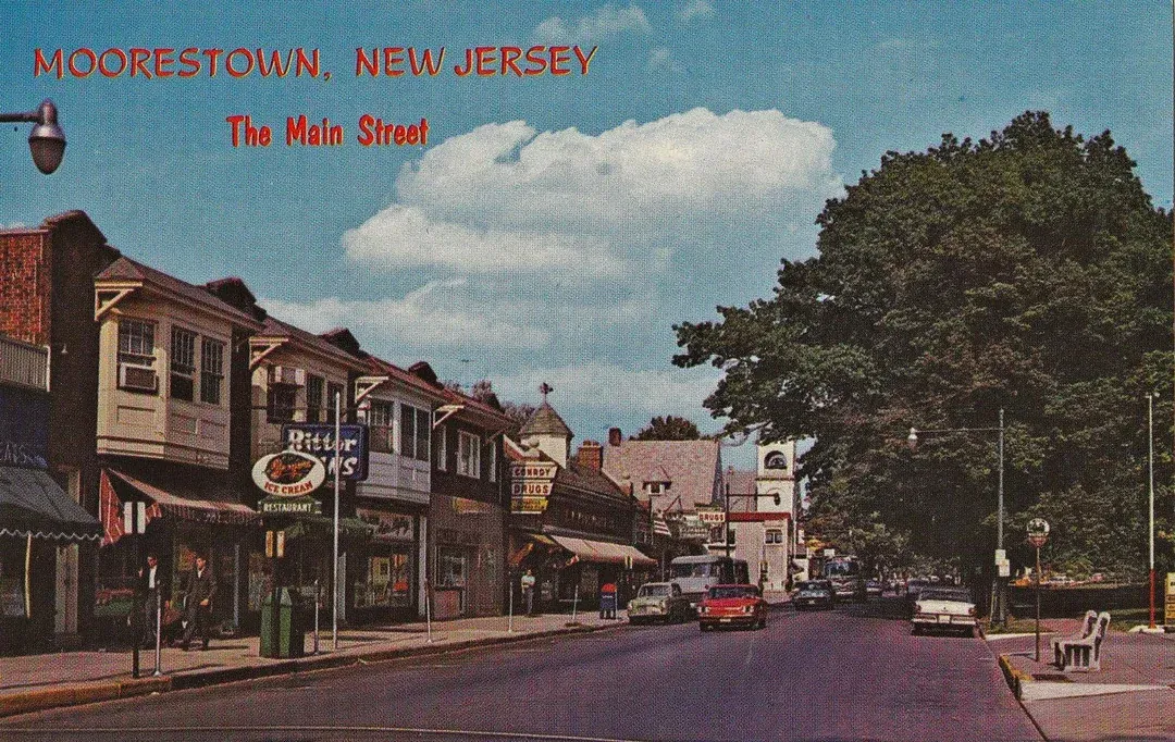 Historic Main Street in Moorestown, New Jersey